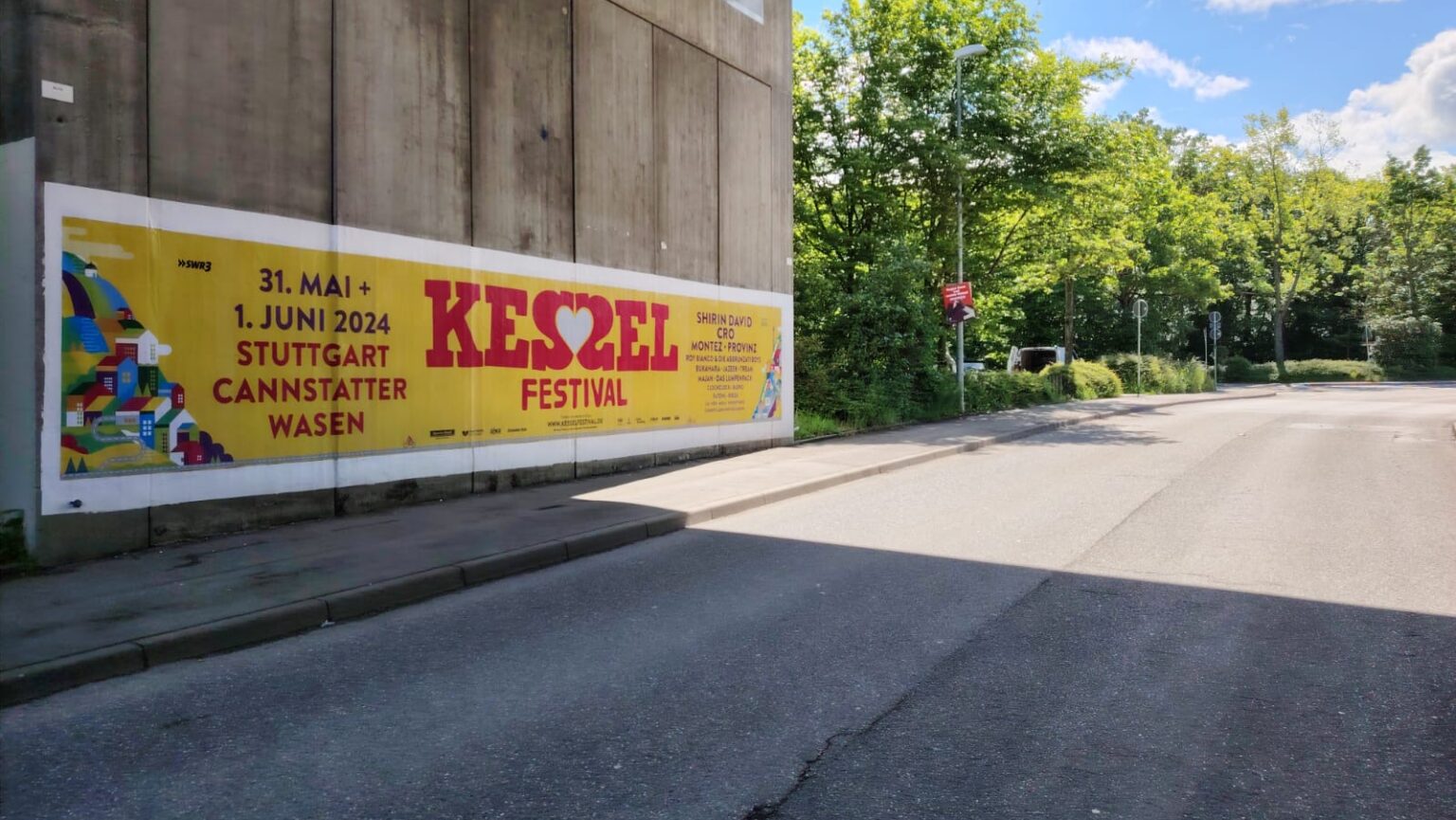 XXL-Werbung auf Plakat: StreetFence in Ludwigsburg